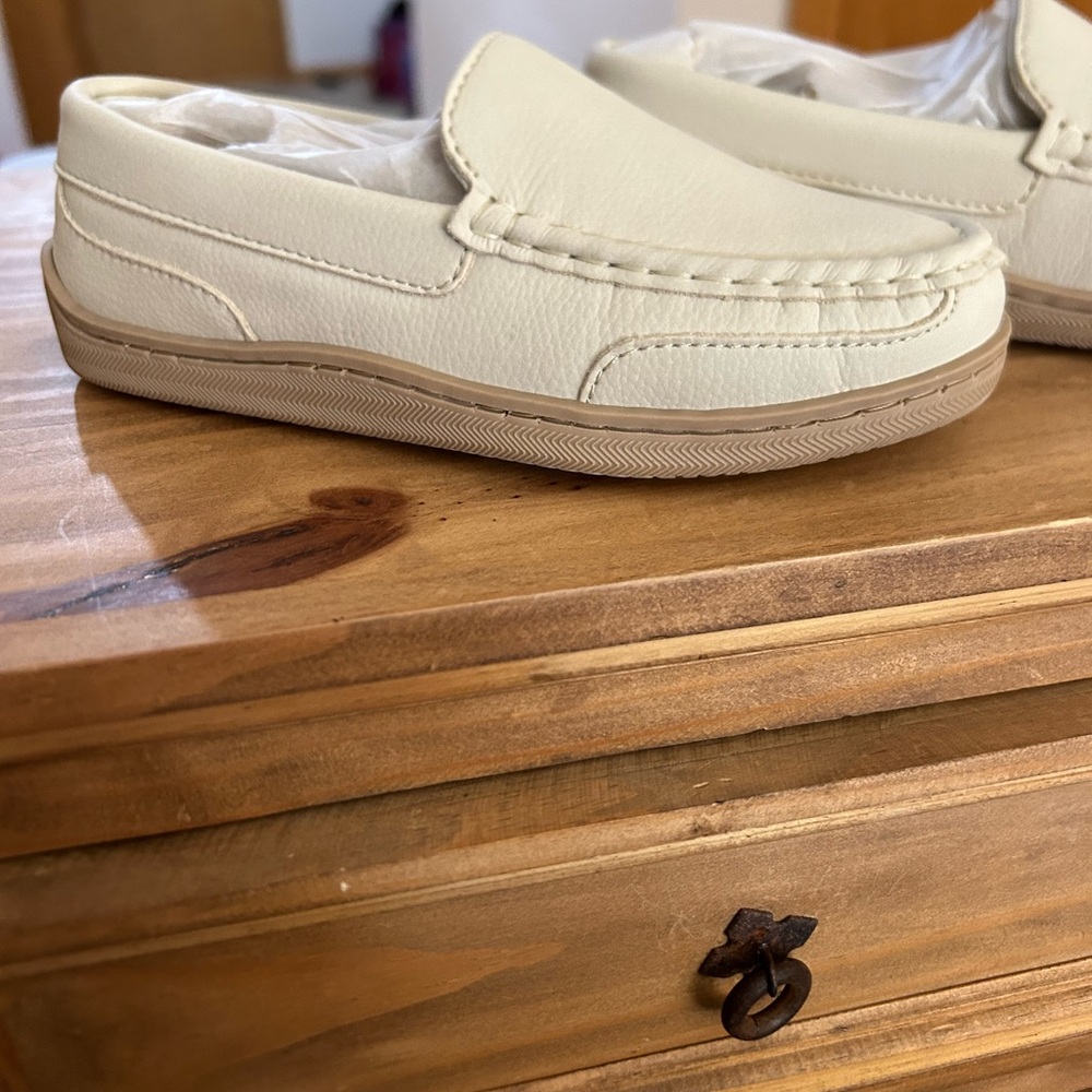 Elegant Cream Slip-On Loafers for Women